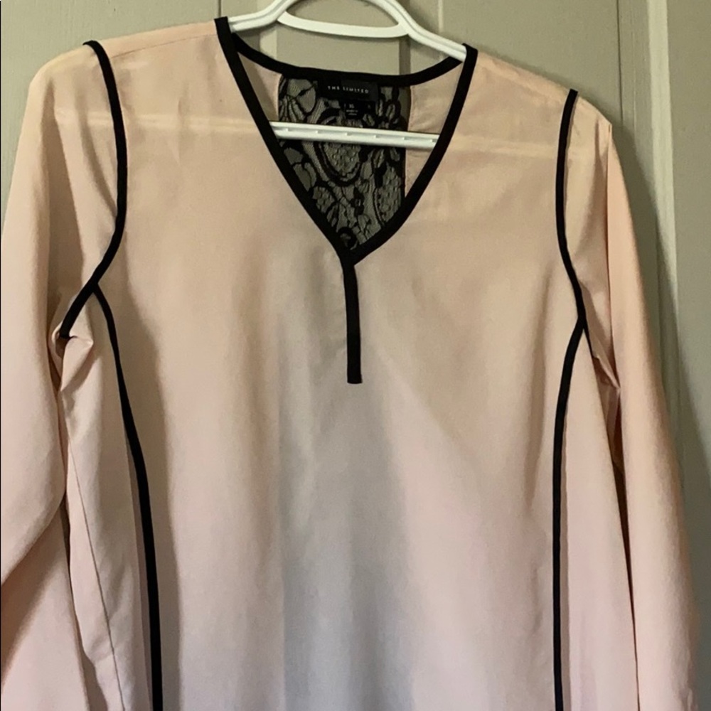 Pink and black THE LIMITED blouse